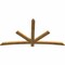 Ekena Millwork Alberta Rough Sawn Timber Gable Bracket, Western Red Cedar, 84"W x 45"H x 2"D x 4"F, 13/12 Pitch GBW084X45X0204ALB00RWR - alternate 5